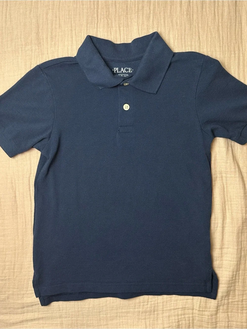 The Children’s Place Boys Navy Uniform Polo Shirts 3 Pack Size S(5/6)